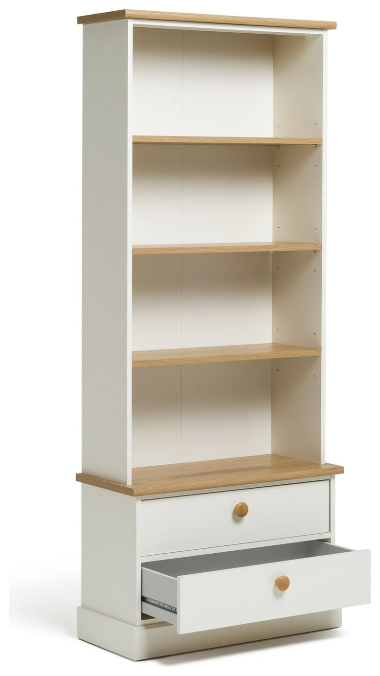 Home Winchester 2 Drawer Bookcase - Cream | Farmhouse look