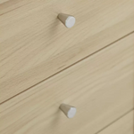 Malibu 3 Drawer Bedside Cabinet - Beech Effect