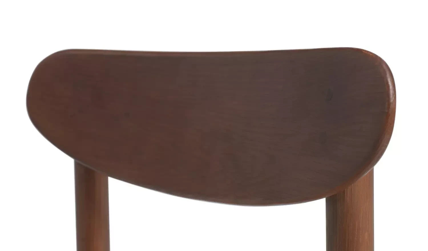 Hanna Pair of Wood Dining Chairs Walnut | Modern Kitchen Dining Seating Set
