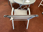 Home Sicily 4 Seater Metal Patio Set Grey | Outdoor Garden Table Chairs ( S )