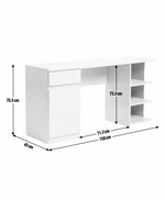 Habitat Jenson 1 Drawer Pedestal Desk - Grey