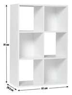Squares 6 Cube Storage Unit - Black