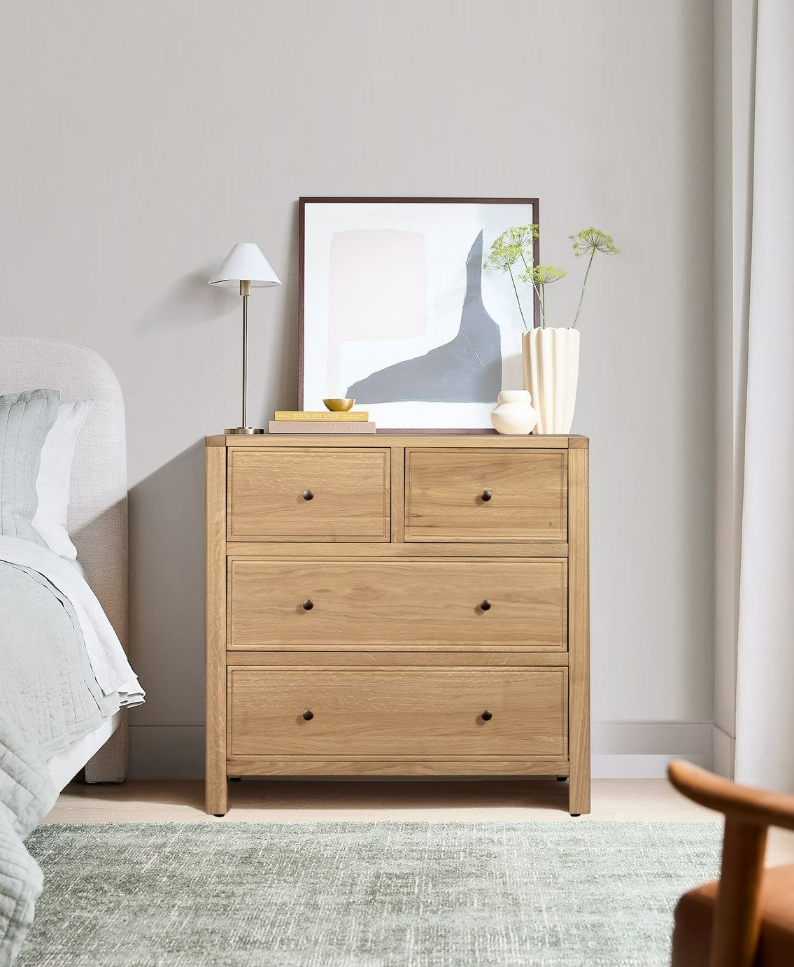 Finchley 4 Drawer Chest - Oak | Modern Bedroom Storage