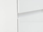 Jenson Double Pedestal Dressing Table-Matte White |Storage Makeup Vanity Bedroom