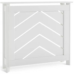 Habitat Chevron Mini Radiator Cover - White | Decorative Cover Wall Mounted