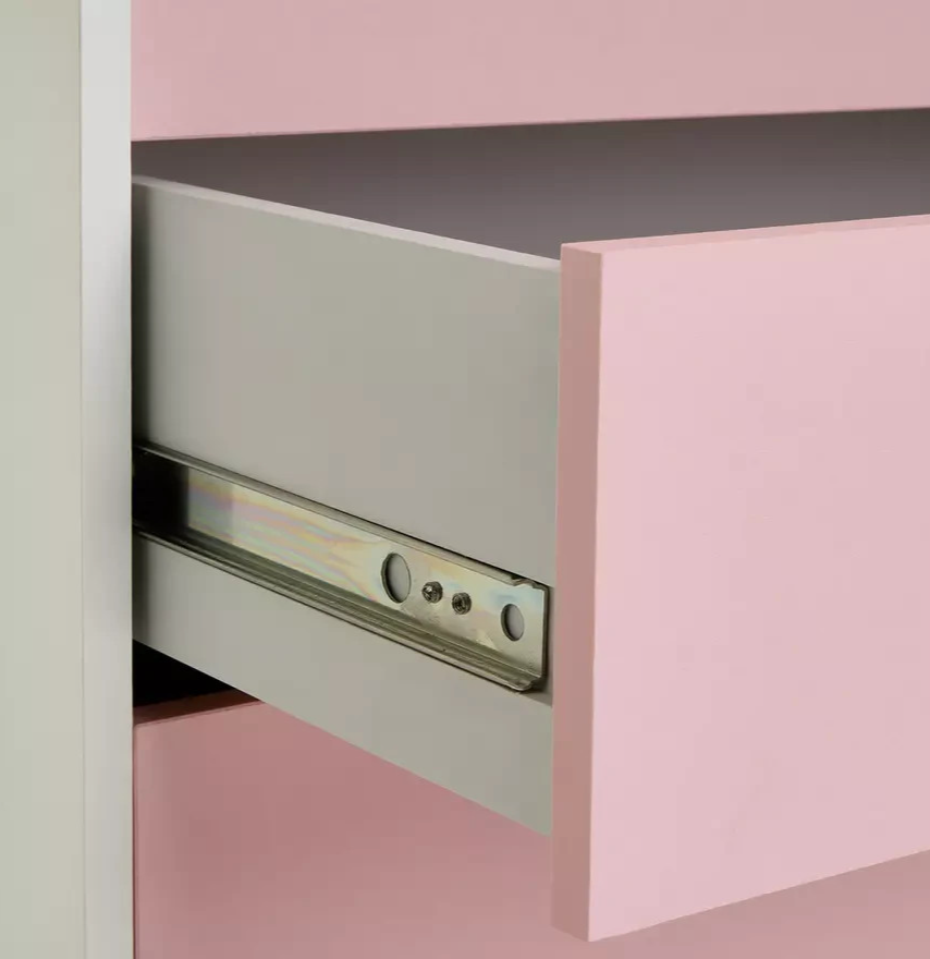 Kids Malibu 2 Door 2 Drawer Wardrobe - Pink & White ( B Grade )