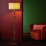 x Morris & Co. Cane Floor Lamp | Elegant Home Lighting