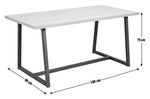 Nomad 6 Seater Dining Table - Oak Effect (B Grade)