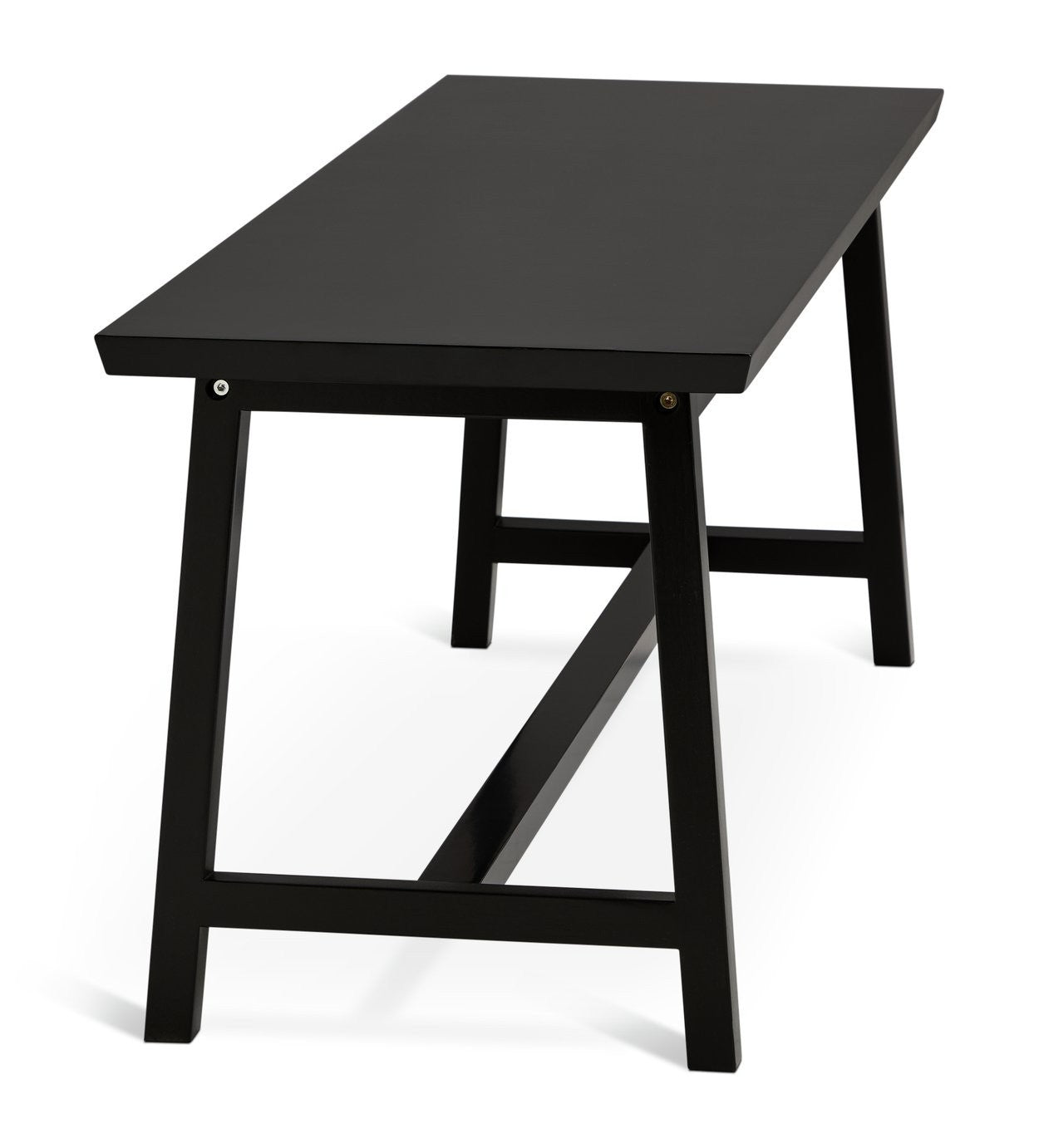 Kyoto Solid Wood Dining Bench - Black | Sleek Dark Aesthetic