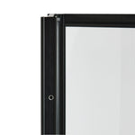 Home 3mm 4 Fold bath Screen - Black