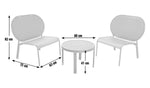 Habitat May 2 Seater Metal Garden Bistro Set - Green