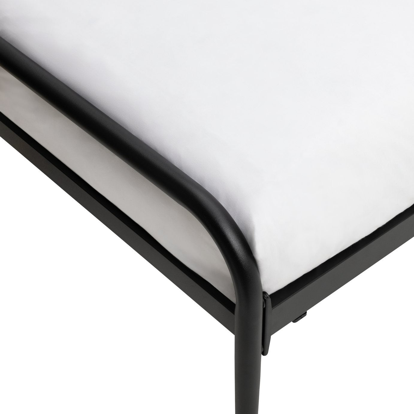 Kanso Double Metal Bed Frame - Black | Industrial Bedroom Vibe