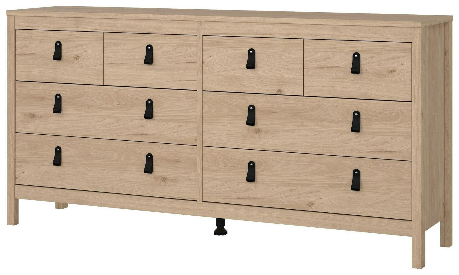 Tvilum Madrid 8 Drawer Chest - Oak | Elegant Storage Feature