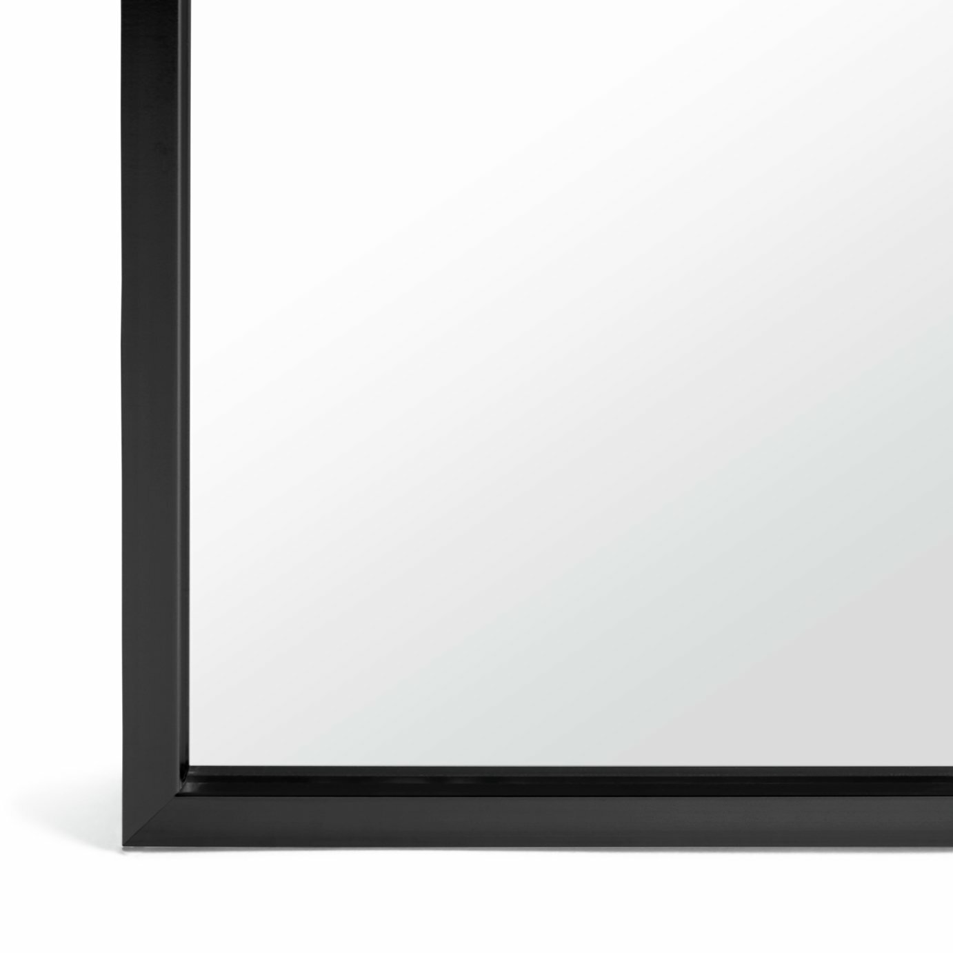 Habitat Arch Full Length Wall Mirror - Black - 50x150cm