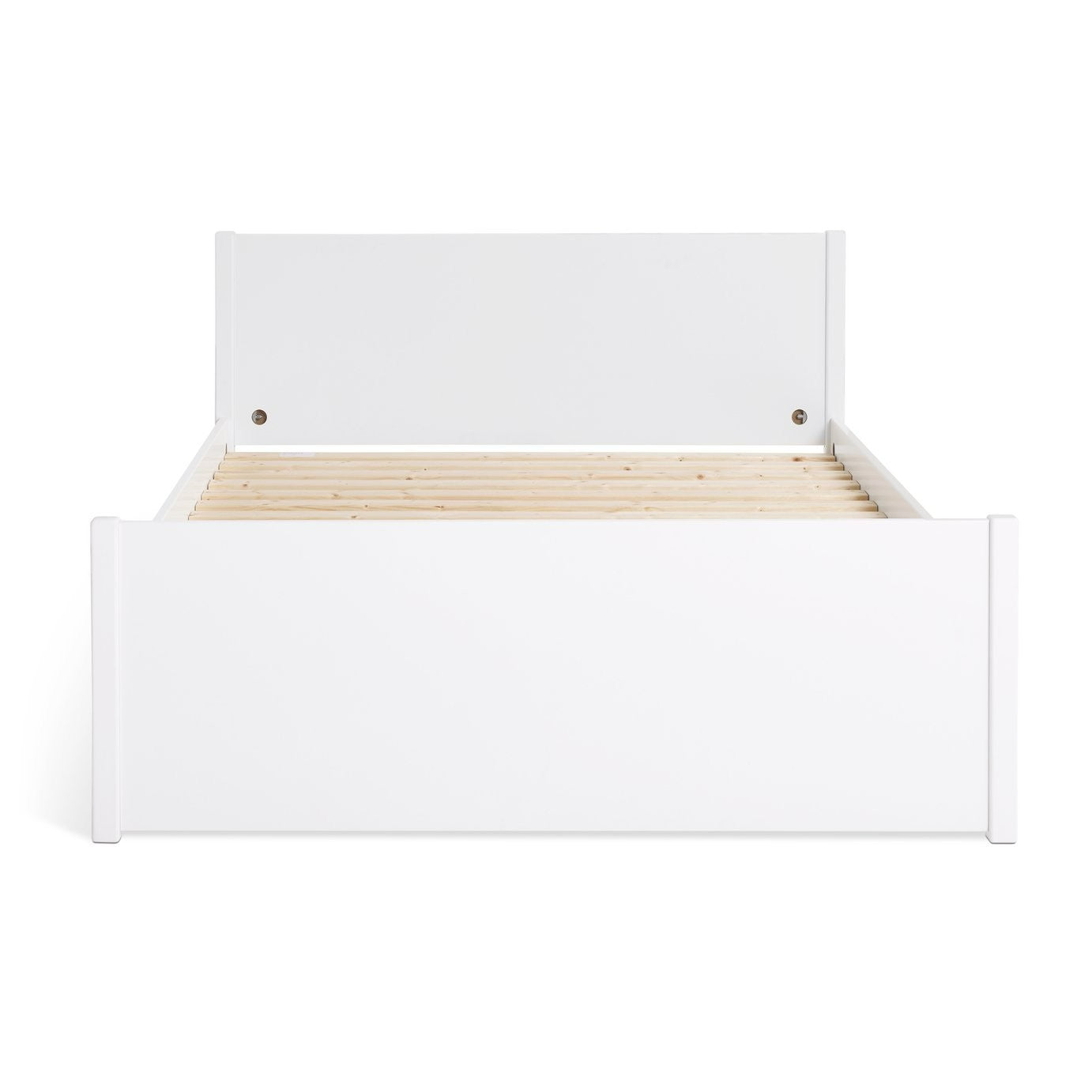 Home Jenson Kingsize Wooden Bed Frame - White | Minimalist Home Aesthetic