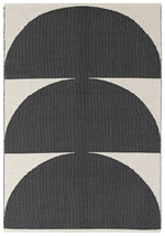 Habitat Half Moon Black & White Cotton Flatweave Rug