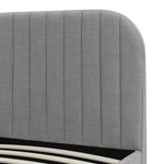 Home Fulford Single Fabric Bed Frame - Grey | Fabric upholstered bed