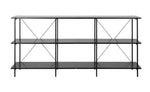 Huckley Industrial Shelving Unit – Black | Organized Living Space