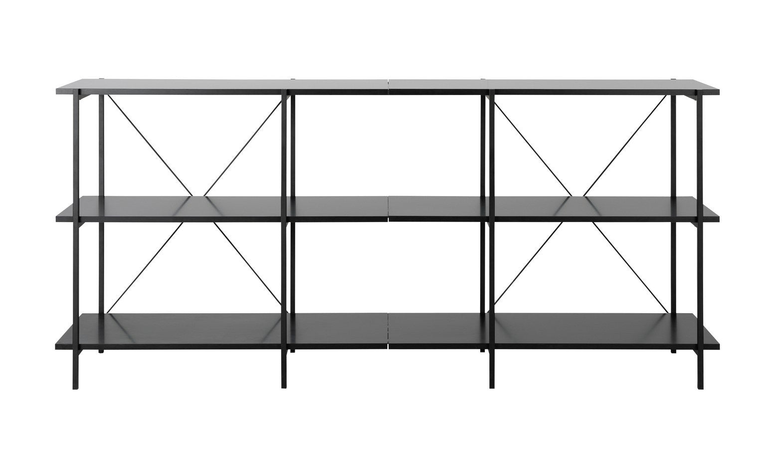 Huckley Industrial Shelving Unit – Black | Organized Living Space