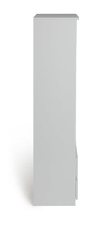 Home Jenson Narrow Bookcase - White Gloss | Slim Home Storage