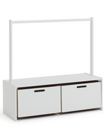 Habitat Rico Rail with Storage Unit White | Kids Clothes Rail Storage Drawers