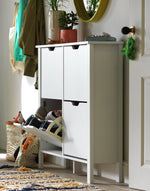 Habitat Compton 4 Shelf Shoe Storage Cabinet - White ( B Grade 36824 - 36825 )