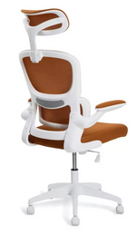 Oxley Mesh Plastic Chair Orange | Modern Dining Kitchen Garden Chair Furniture
