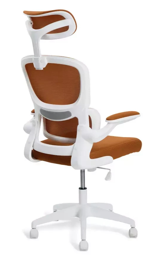 Oxley Mesh Plastic Chair Orange | Modern Dining Kitchen Garden Chair Furniture