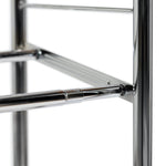 Home 4 Shelf Ext Shoe Storage Rack - Chrome Plated | Organizer Hallway Closet
