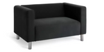 Home Moda Fabric 2 Seater Sofa - Grey | Compact Lounge Design