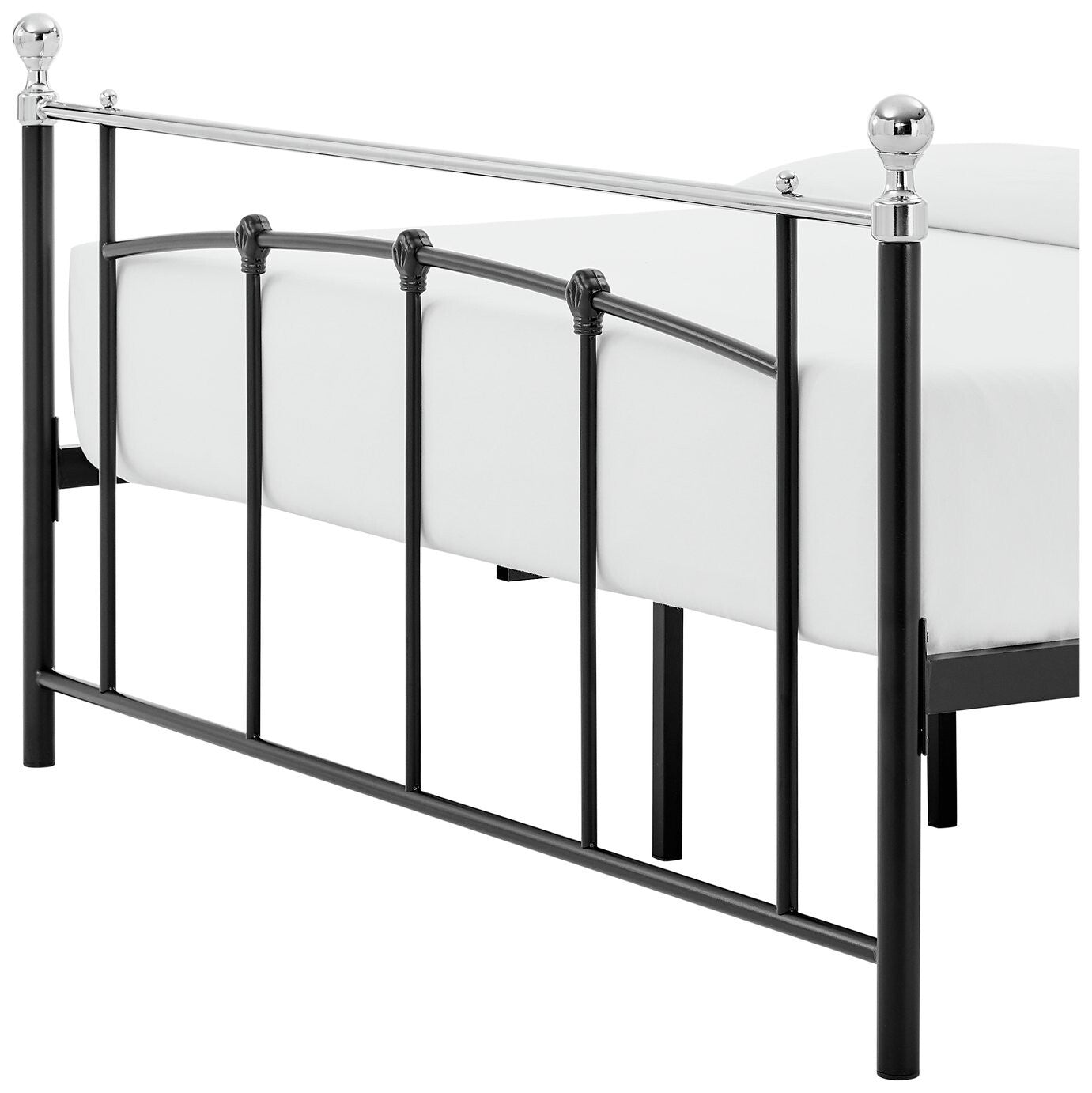 Yani Double Metal Bed Frame - Black