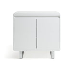 Sleigh 2 Door Sideboard - White Gloss | White Gloss Furniture for Living Room
