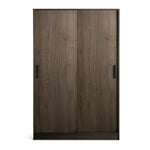 Home Nova 2 Door Sliding Wardrobe - Walnut | 2 door sliding wardrobe