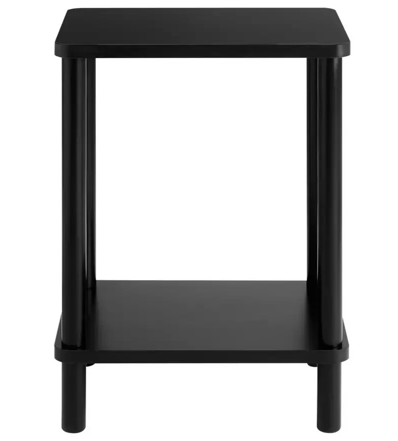 Home Andrea Set of 2 Bedside Tables Black | Bedroom Nightstand Furniture Set