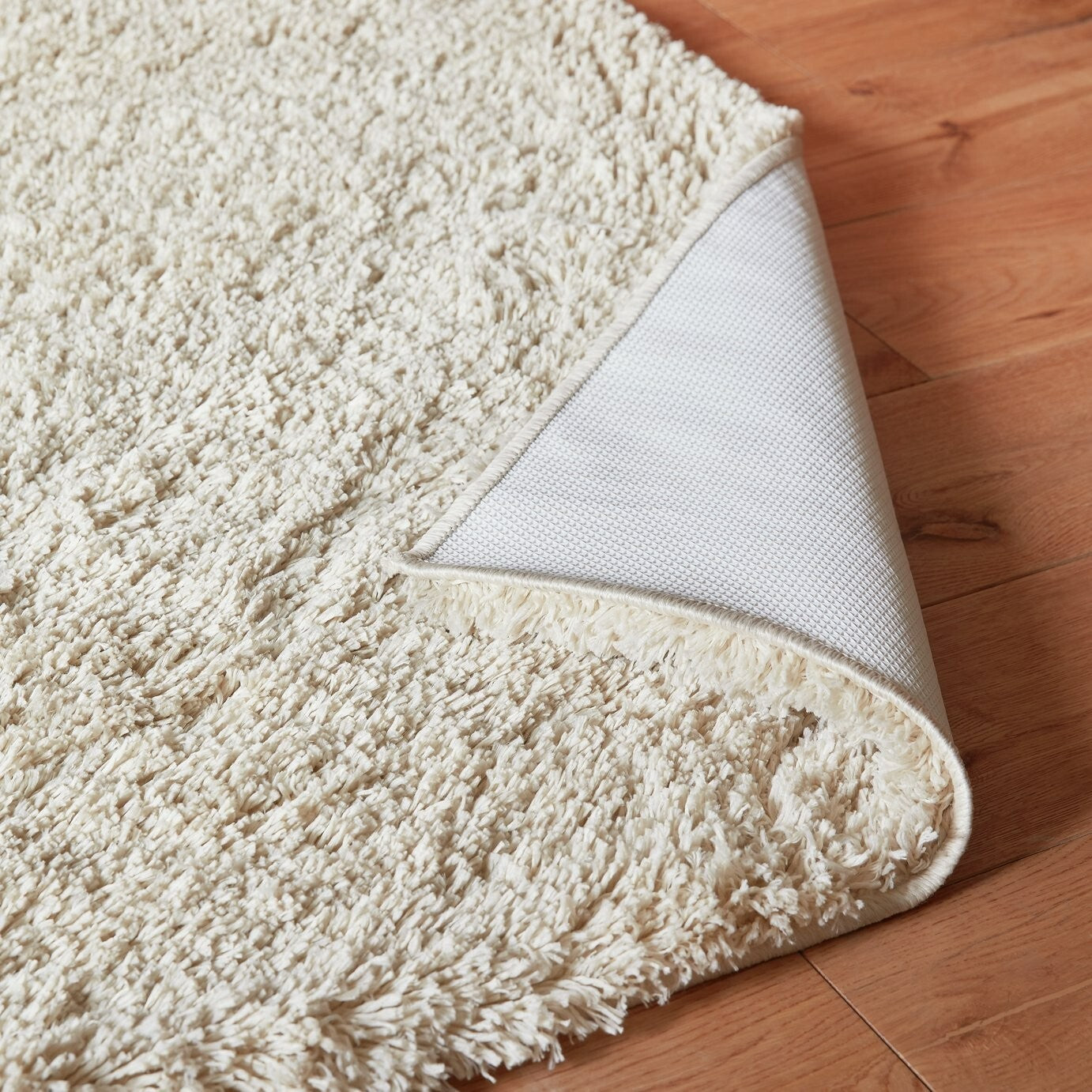 Habitat Recycled Cosy Plain Shaggy Rug - 200x290cm - Ivory