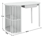 Rita 1 Drawer Office Desk - Natural