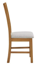 Ashwell Pair of 2 Oak Dining Chairs - Natural (B Grade)