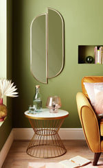 Pill Wall Mirror - Gold