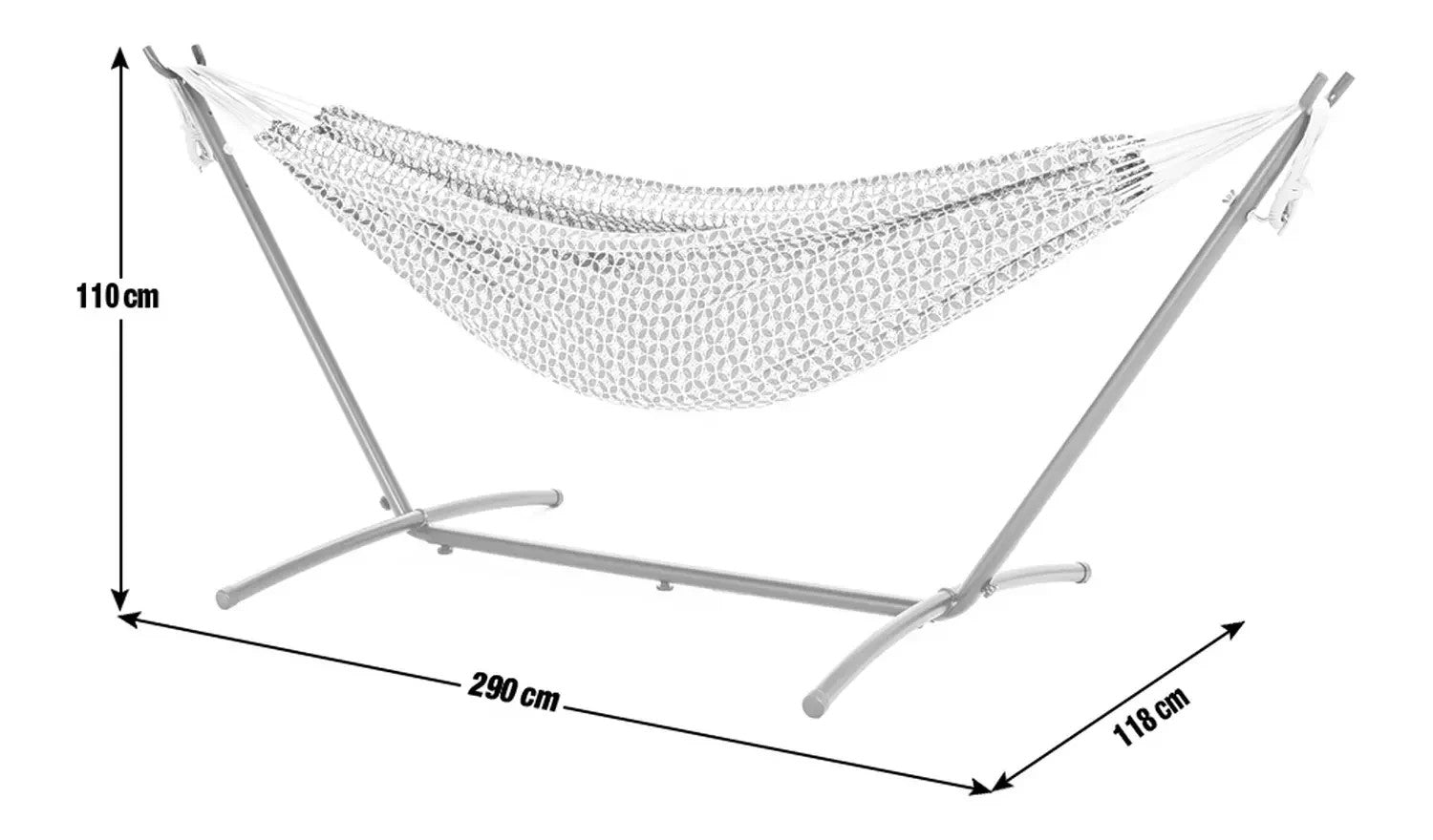 Hammock with Metal Stand | Outdoor Garden Hanging Chair Furniture
