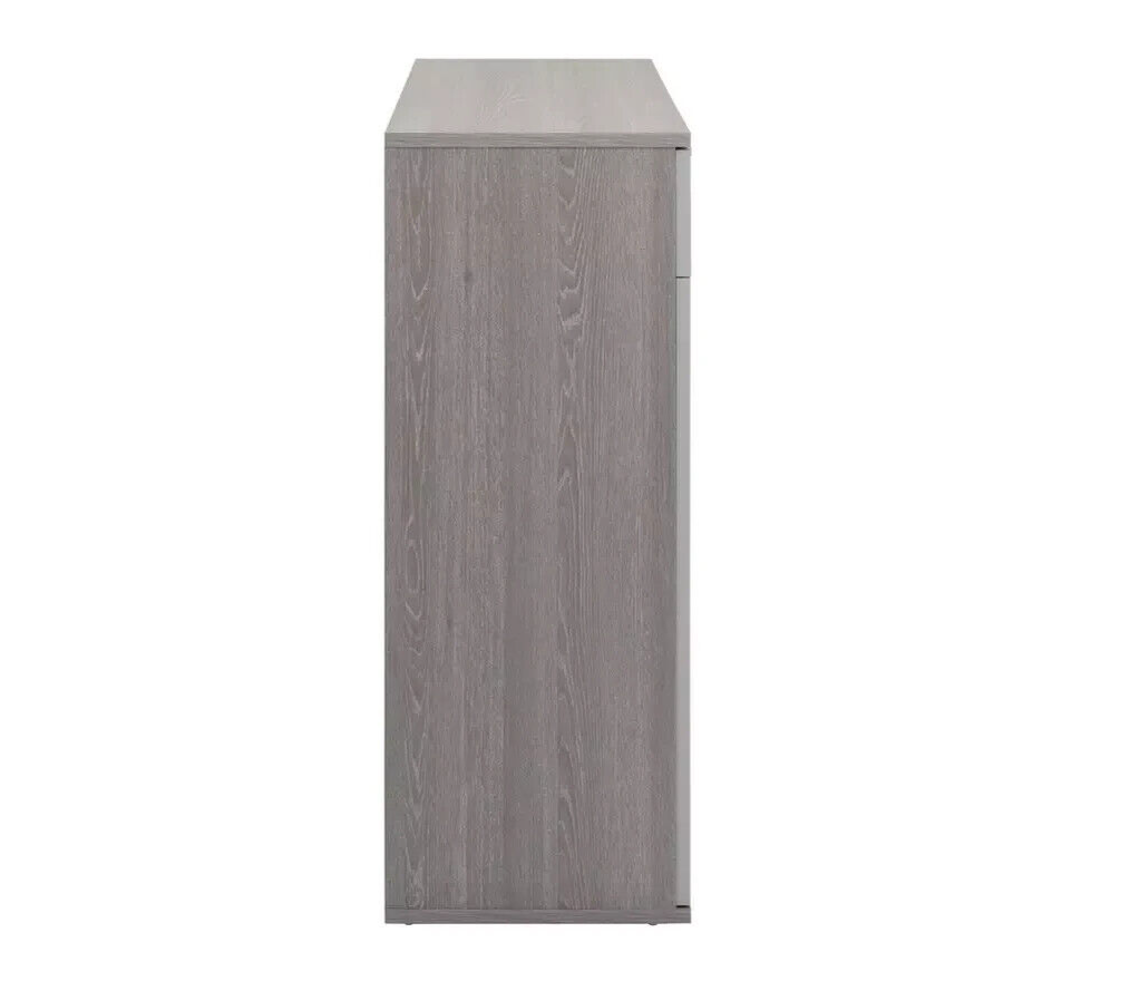 Venetia 2 Door Shoe Storage Cabinet - Grey & Oak