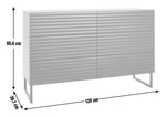 Cairo 6 Drawer Chest - Black | Stylish Modern Accent