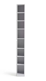 Prime Mirrored Narrow Tallboy - White ( B Grade )