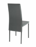Lido Extending Grey Dining Table & 4 Grey Chairs | Flexible Seating Arrangement