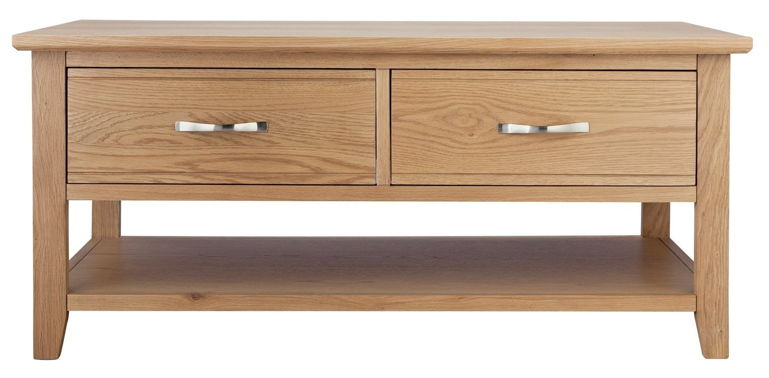 Home Islington Oak Veneer Coffee Table - Natural | Harmonious Room Styling