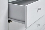 Malibu 2 Door 2 Drawer Wardrobe - White ( B Grade )