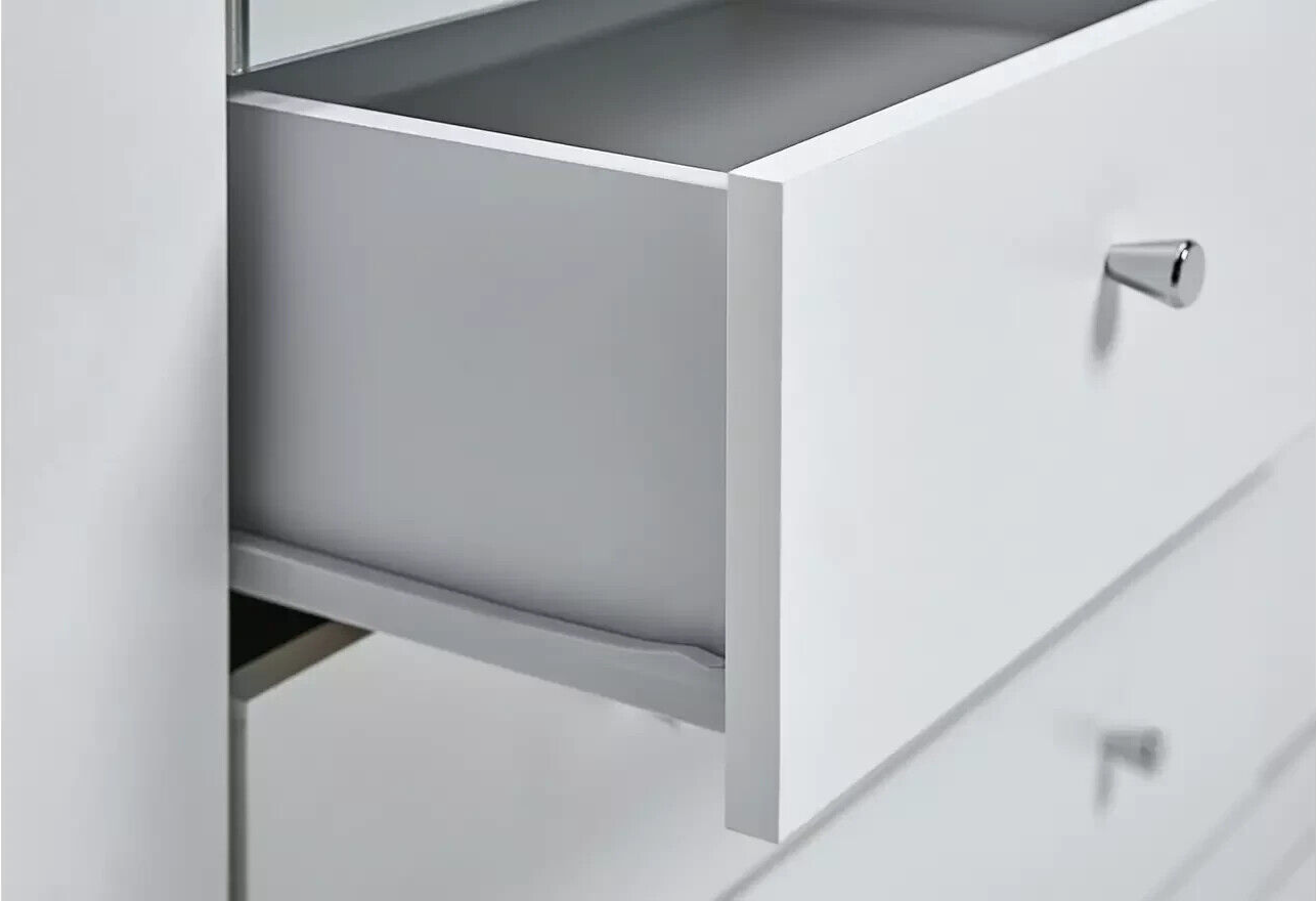 Malibu 2 Door 2 Drawer Wardrobe - White ( B Grade )