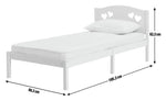 Mia Single Bed Frame - Pink With Memory Foam Mattress