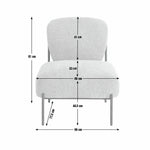 Lark Fabric Accent Chair - Natural | Modern comfort chair