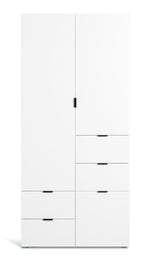 Zeke 2 Door Wardrobe - White | Bright Minimalist Styling