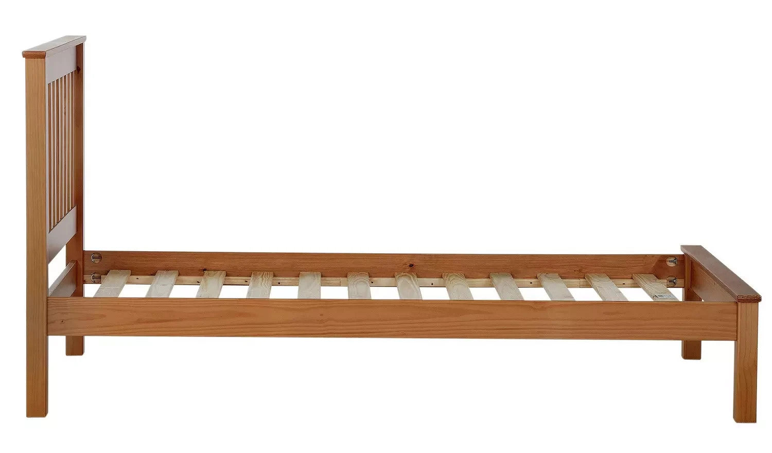 Home Aspley Single Wooden Bed Frame - Oak ( B Grade )